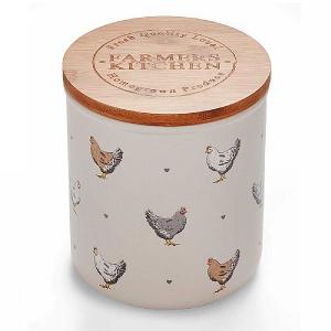Cooksmart Farmers Kitchen Ceramic Biscuit Canister