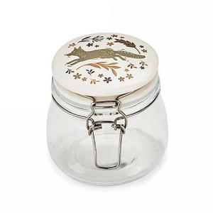 Cooksmart Woodland 0.5L Glass Storage Jar