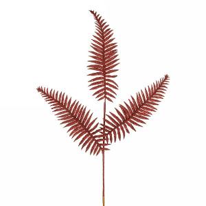 Burgundy Sparkle Boston Fern Spray 70cm