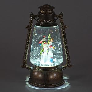 Snowman LED Water Filled Miners Lamp