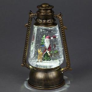 Santa LED Water Filled Miners Lamp