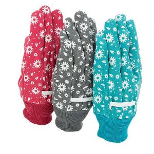 Town & Country Multi-Pack Cotton Grip Gloves Medium