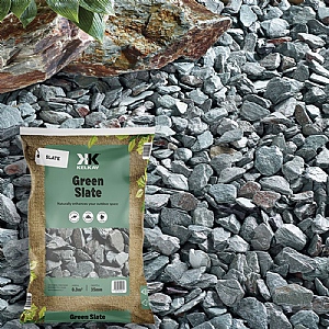 Green Slate Chippings 40mm Large Bag