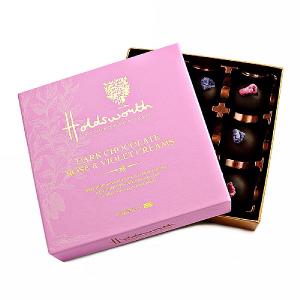 Holdsworth Dark Chocolate Rose & Violet Creams 115g