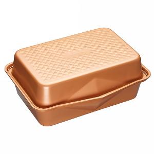 MasterClass Smart Ceramic Heavy-Duty Stackable Roasting Pan & Lid 42.5 x 31.5 cm