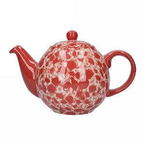 London Pottery Splash Globe 2 Cup Teapot - Red