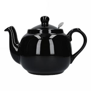 London Pottery Farmhouse 4 Cup Teapot Gloss - Black