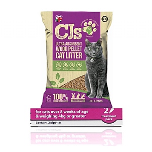 Cjs Wood Cat Litter 30L