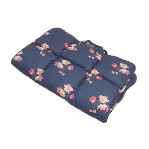 Joules Navy Floral Travel Pet Bed