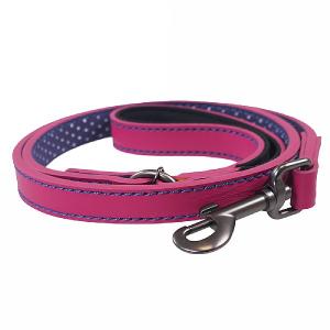 Joules Pink Leather Pet Lead