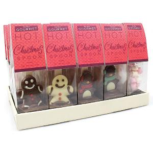 Bon Bons Festive Hot Chocolate Spoon 50g (Assorted Designs)