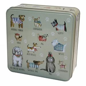 Grandma Wild's Embossed Dogs in Jumpers Biscuit Tin 160g