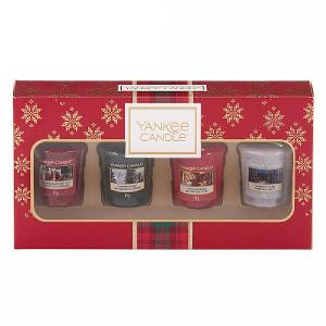Yankee Candle 4 Votive Candle Christmas Gift Set