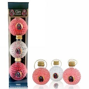 Old St Andrews Pink Gin Selection Baubles Gift Set - 3 x 5cl