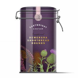 Cartwright & Butler Demerara Shortbread Rounds Tin 200g