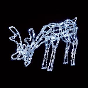 40cm Acrylic LED Grazing Reindeer