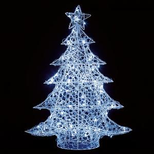 1m Cool White LED Soft Acrylic Christmas Tree