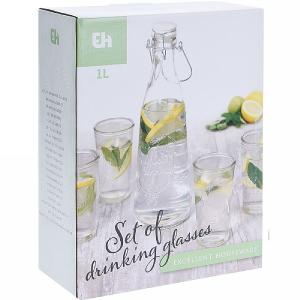 5-Piece Glass Tumbler & Carafe Set