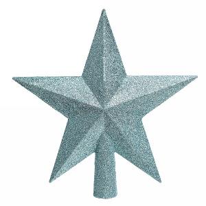 Decoris Arctic Blue Tree Top Glitter Star