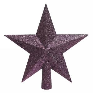 Decoris Royal Purple Tree Top Glitter Star