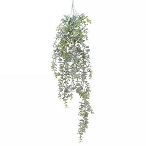 Decoris Eucalyptus Hanging Bush with Snow Frost Finish