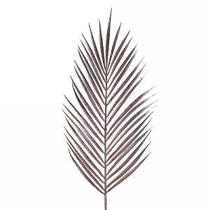 Decoris Blush Pink Fern Spray with Glitter