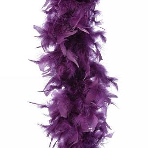 Decoris Royal Purple Feather Boa Garland
