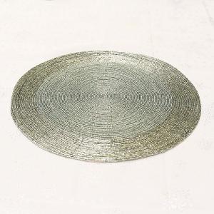 Pale Blue Beaded Placemat