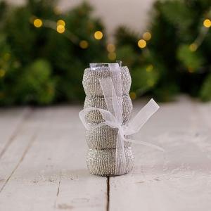 Silver Beaded Napkin Rings (Set of 4)