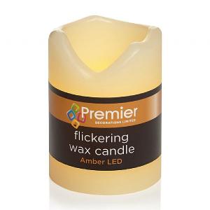 Premier Flickering 7cm LED Wax Candle