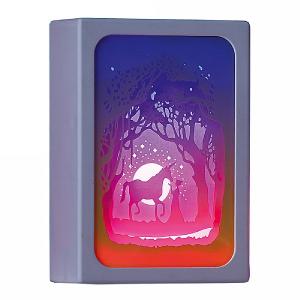 Unicorn Scene LED Paper Diorama