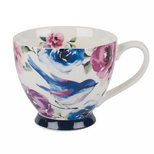 Portobello Sandringham Faye Polka Teal Bone China Mug