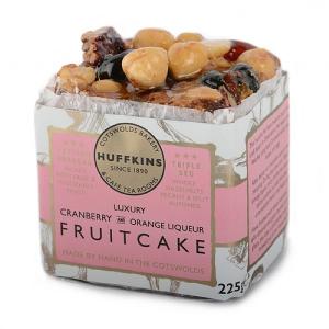 Huffkins Jewel Cranberry & Orange Liquor Fruit Cake 225g