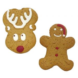 Iced Gingerbread Reindeer & Santa Man 45g (Assorted Designs)