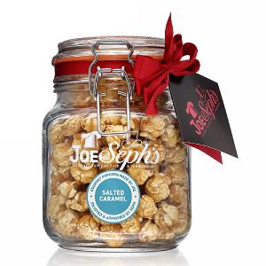 Joe & Sephs Salted Caramel Popcorn Medium Kilner Jar 160g
