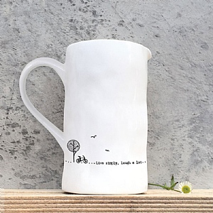 East of India 'Live Simply & Laugh a Lot' Large Jug
