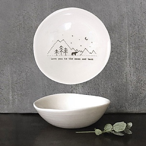 East of India 'Love You To The Moon & Back' Medium Bowl