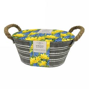 Spring Bulb Garden Outdoor Metal Trough (15 Bulbs)