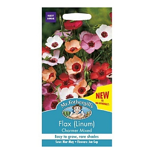 Mr Fothergills Flax (Linum) Charmer Mixed Seeds