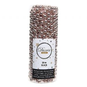 Decoris Blush Pink Bead Garland 10m