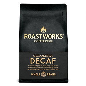 Roastworks Coffee Colombia Decaf Whole Bean Coffee (200g)