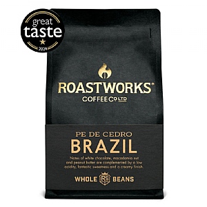 Roastworks Coffee Pe De Cedro Brazil Whole Bean Coffee (200g)