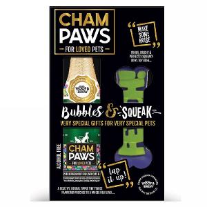 Champaws Luxury Gift Pack With Squeaky Dog Toy
