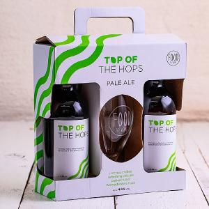Top of the Hops 2 Bottles & Glass Gift Pack