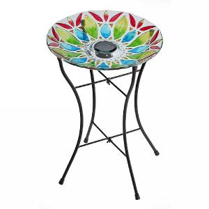Smart Garden Flower Burst Solar Bird Bath