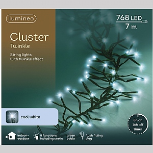 Lumineo Cluster String Lights – Cool White (768 LEDs)