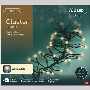 Lumineo Cluster String Lights – Warm White (768 LEDs)
