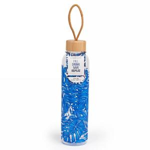 Rainforest 750ml Glass Bottle with Bamboo Lid