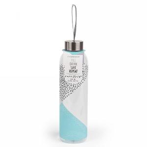 Mode 550ml Glass Bottle with Stainless Steel Lid