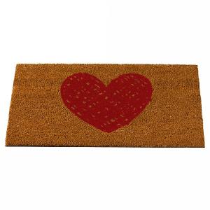 Heart Coir Mat - 75 x 45cm